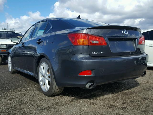 JTHBK262975026468 - 2007 LEXUS IS 250 GRAY photo 3