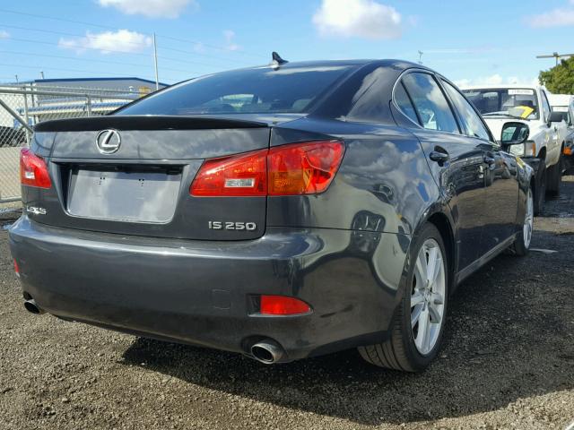 JTHBK262975026468 - 2007 LEXUS IS 250 GRAY photo 4