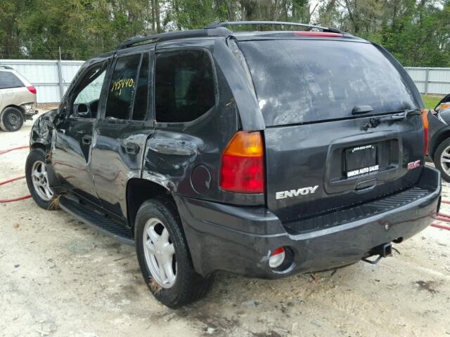 1GKDT13S142275824 - 2004 GMC ENVOY BLACK photo 3