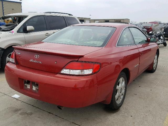 2T1CF22P11C467596 - 2001 TOYOTA CAMRY SOLA RED photo 4