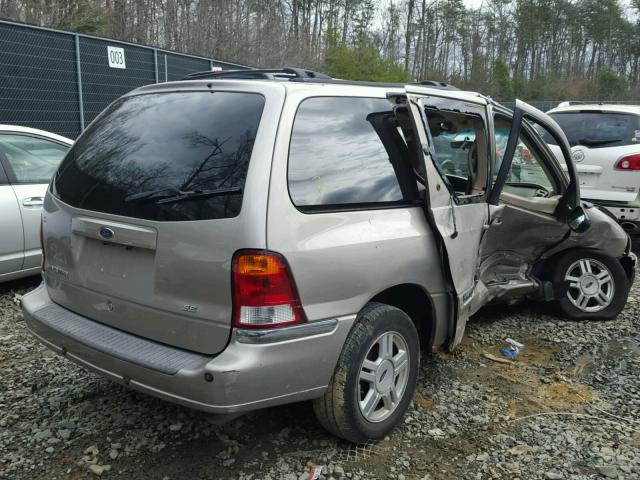 2FMZA52482BB66376 - 2002 FORD WINDSTAR S GOLD photo 4