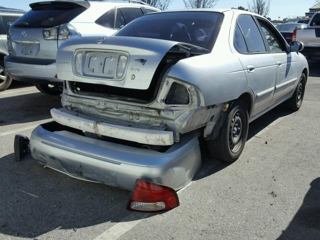 3N1CB51D63L796883 - 2003 NISSAN SENTRA XE SILVER photo 4