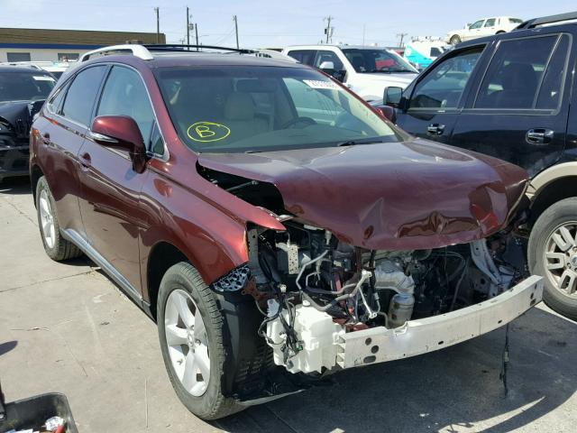 2T2BK1BA9DC174011 - 2013 LEXUS RX 350 BURGUNDY photo 1