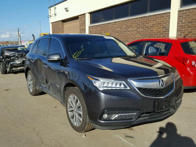 5FRYD4H40EB042570 - 2014 ACURA MDX TECHNO CHARCOAL photo 1