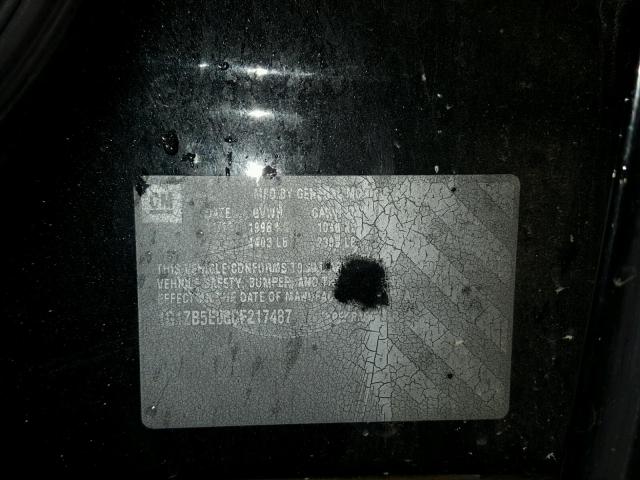 1G1ZB5E06CF217487 - 2012 CHEVROLET MALIBU LS შავი ფოტო 10