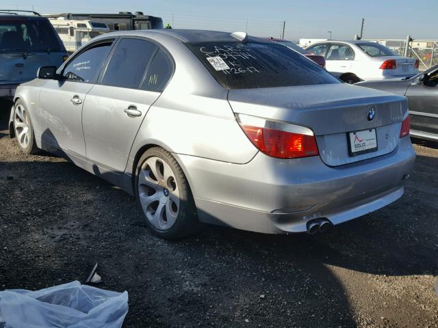 WBANB53547CP04714 - 2007 BMW 550 I GRAY photo 3
