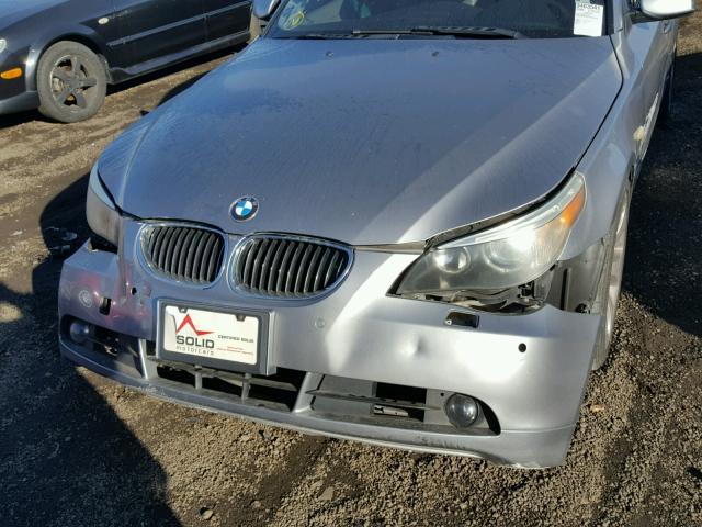 WBANB53547CP04714 - 2007 BMW 550 I GRAY photo 7