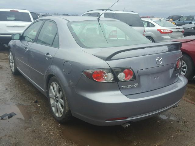 1YVHP80D265M62663 - 2006 MAZDA 6 S GRAY photo 3