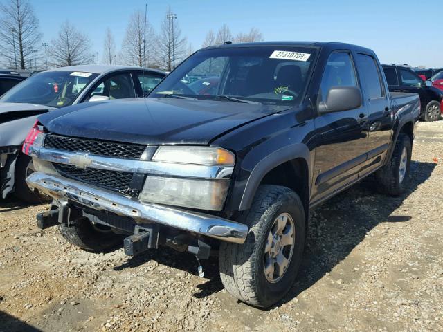 1GCDT13E088100814 - 2008 CHEVROLET COLORADO BLACK photo 2