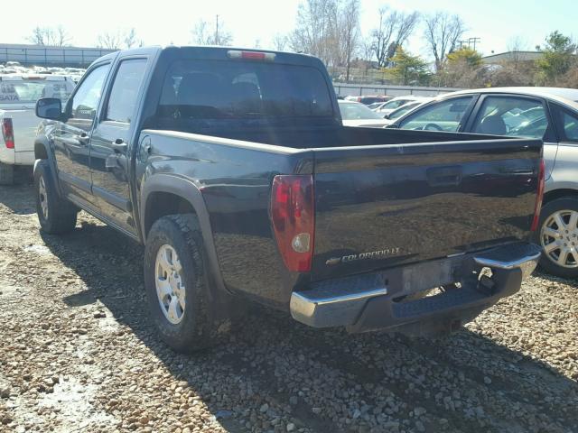 1GCDT13E088100814 - 2008 CHEVROLET COLORADO BLACK photo 3