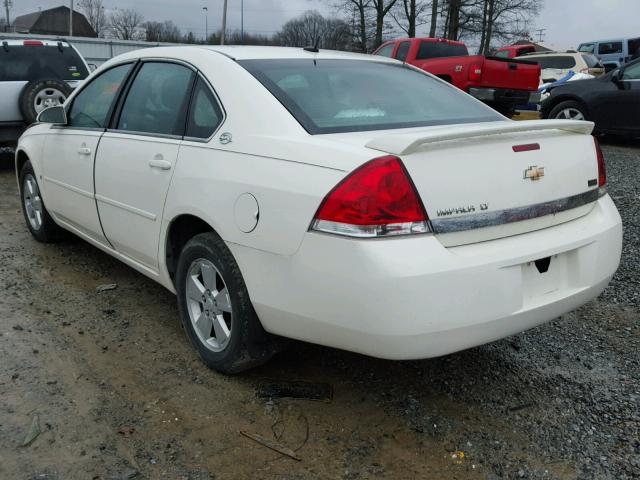 2G1WT58N089240920 - 2008 CHEVROLET IMPALA LT WHITE photo 3