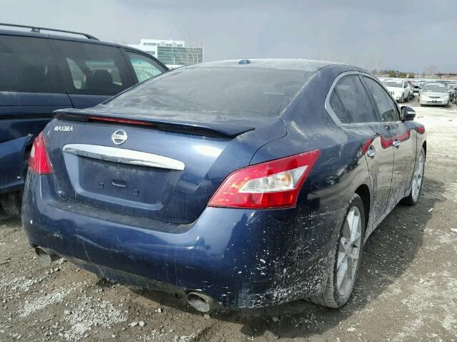 1N4AA51E09C813199 - 2009 NISSAN MAXIMA S BLUE photo 4