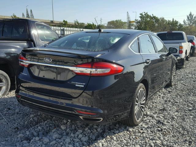 3FA6P0K99HR130278 - 2017 FORD FUSION TIT BLACK photo 4