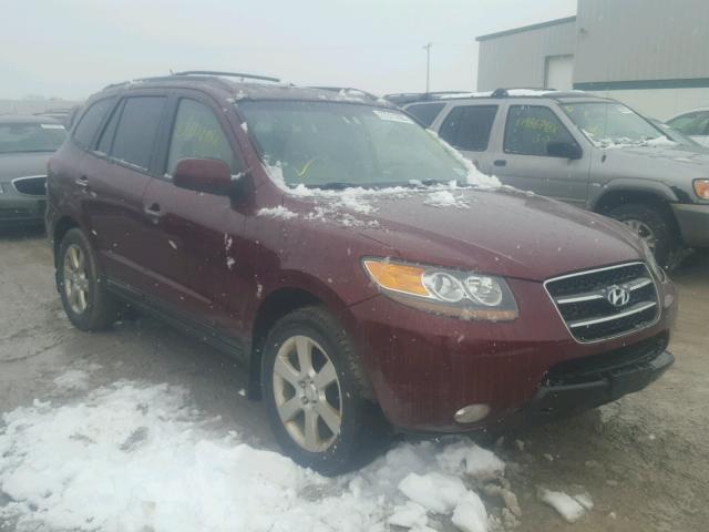 5NMSH73E47H023891 - 2007 HYUNDAI SANTA FE S RED photo 1