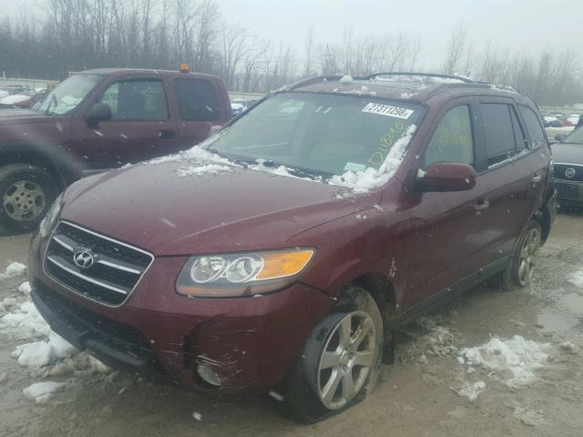 5NMSH73E47H023891 - 2007 HYUNDAI SANTA FE S RED photo 2