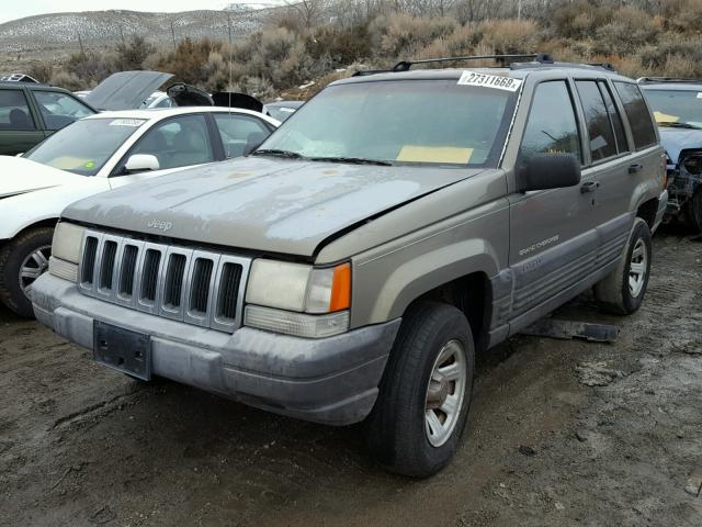 1J4GZ58Y7VC527271 - 1997 JEEP GRAND CHER BROWN photo 2