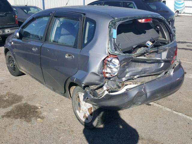 KL1TD66667B713927 - 2007 CHEVROLET AVEO BASE Szary zdjęcie 3