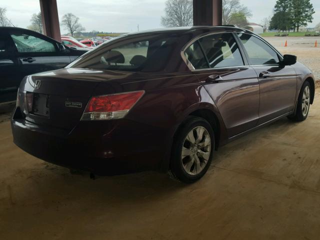 1HGCP26719A152662 - 2009 HONDA ACCORD EX MAROON photo 4