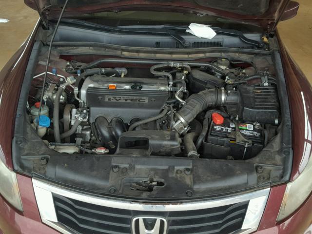 1HGCP26719A152662 - 2009 HONDA ACCORD EX MAROON photo 7