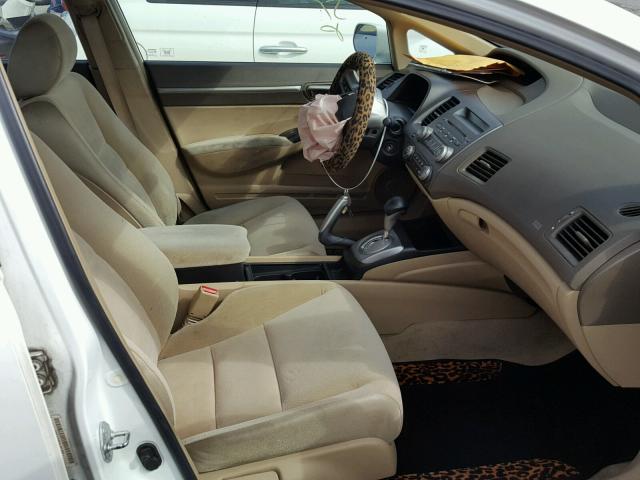 1HGFA168X6L007685 - 2006 HONDA CIVIC EX თეთრი ფოტო 5