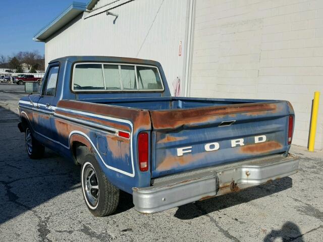 F10BEDJ1294 - 1979 FORD F100 PICKU BLUE photo 3