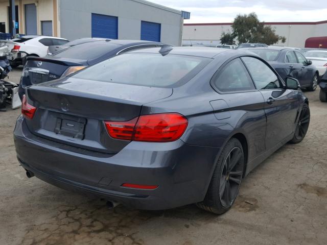 WBA3N7C52EF719136 - 2014 BMW 428 I CHARCOAL photo 4