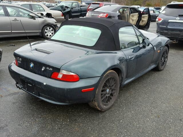 4USCH334XYLF71119 - 2000 BMW Z3 2.8 GREEN photo 4