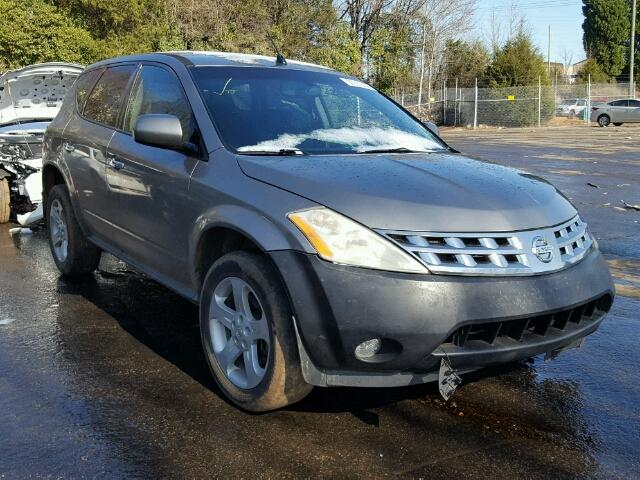 JN8AZ08T84W227808 - 2004 NISSAN MURANO SL GRAY photo 1