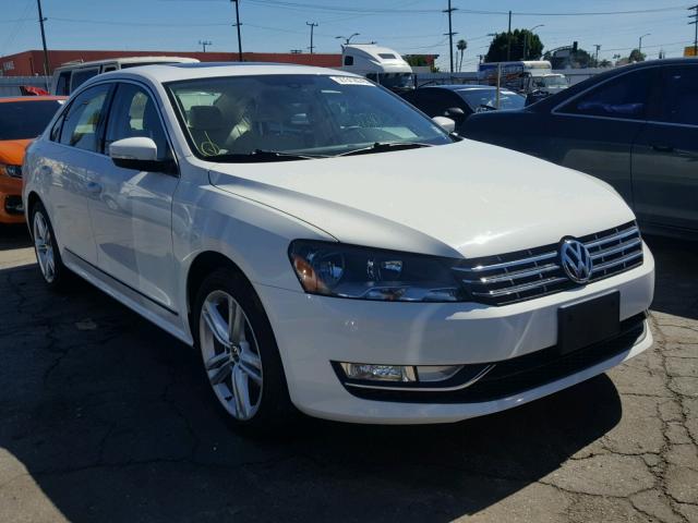 1VWCT7A32FC003444 - 2015 VOLKSWAGEN PASSAT SEL WHITE photo 1