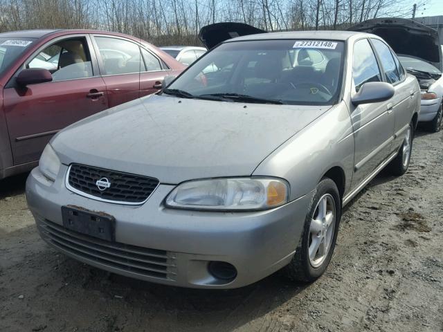 3N1CB51D91L435757 - 2001 NISSAN SENTRA XE SILVER photo 2