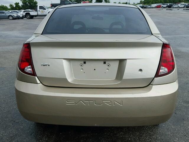 1G8AJ52F74Z196062 - 2004 SATURN ION LEVEL GOLD photo 10