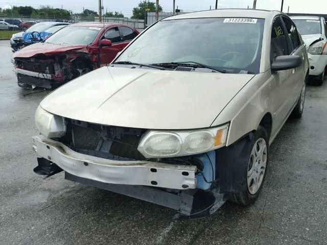1G8AJ52F74Z196062 - 2004 SATURN ION LEVEL GOLD photo 2