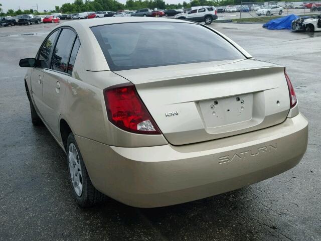 1G8AJ52F74Z196062 - 2004 SATURN ION LEVEL GOLD photo 3