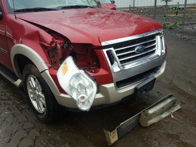 1FMEU74E56UB70795 - 2006 FORD EXPLORER E RED photo 10