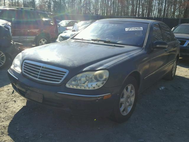 WDBNG70J11A185107 - 2001 MERCEDES-BENZ S 430 BLACK photo 2