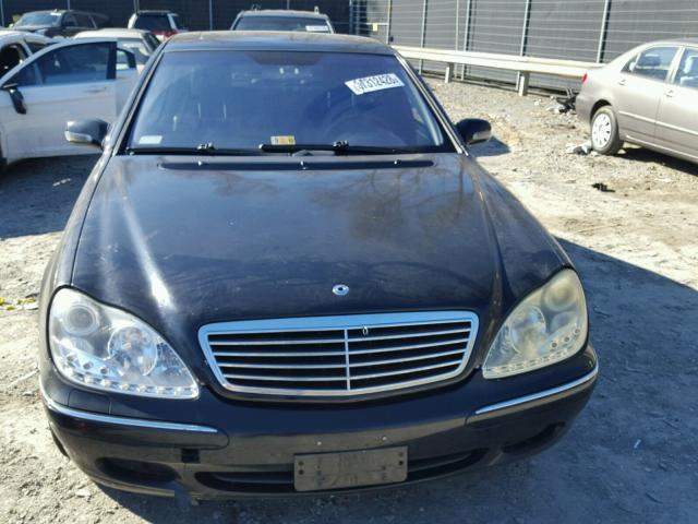 WDBNG70J11A185107 - 2001 MERCEDES-BENZ S 430 BLACK photo 9