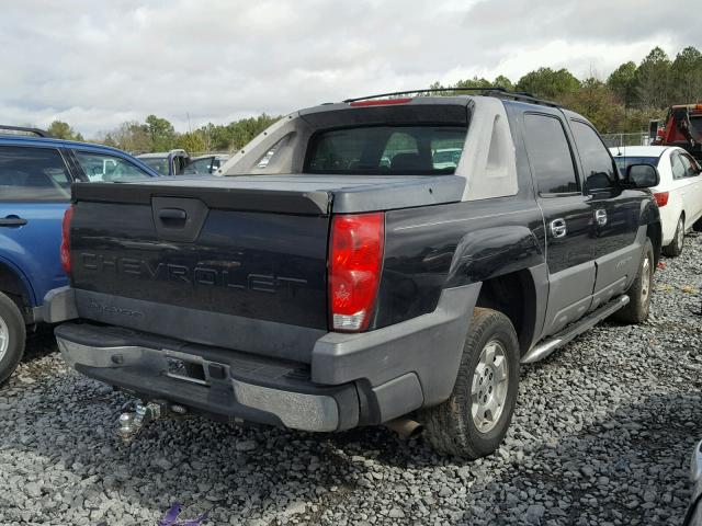 3GNEC13T03G136550 - 2003 CHEVROLET AVALANCHE BLACK photo 4