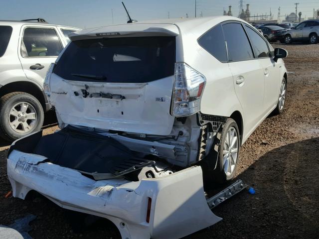 JTDZN3EU5D3195894 - 2013 TOYOTA PRIUS V WHITE photo 4