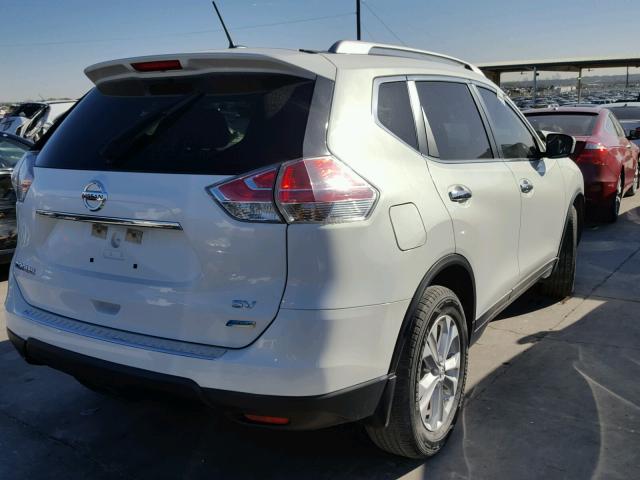 5N1AT2MT1EC780734 - 2014 NISSAN ROGUE S WHITE photo 4