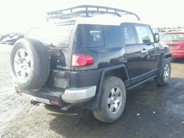 JTEBU11F370071561 - 2007 TOYOTA FJ CRUISER BLACK photo 4