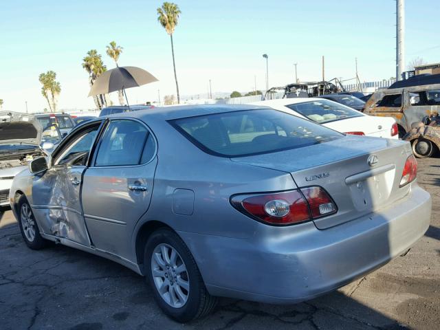 JTHBF30G930090418 - 2003 LEXUS ES 300 SILVER photo 3