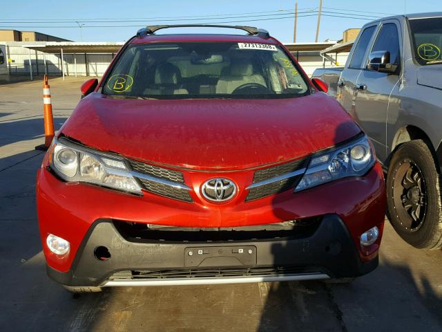 2T3YFREV9FW140384 - 2015 TOYOTA RAV4 LIMIT RED photo 9