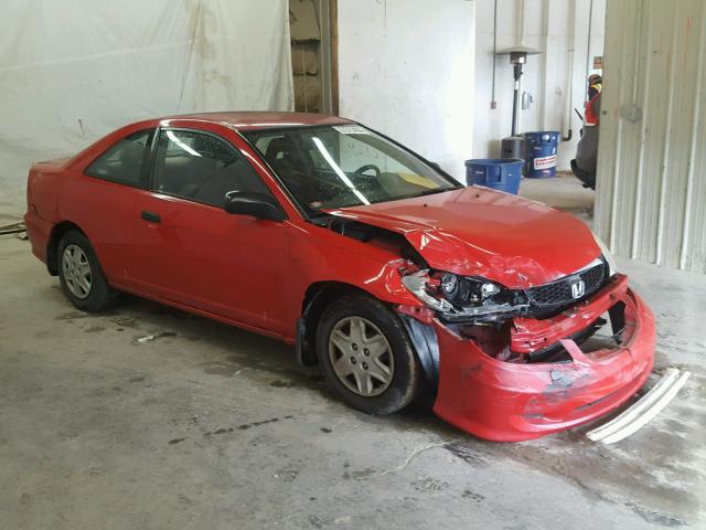 1HGEM22164L059118 - 2004 HONDA CIVIC DX V RED photo 1