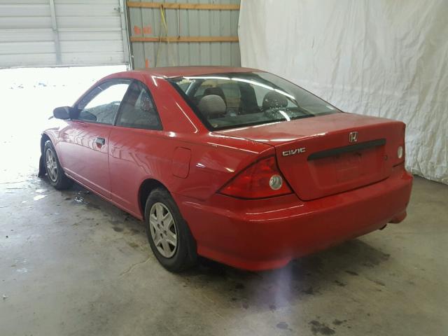 1HGEM22164L059118 - 2004 HONDA CIVIC DX V RED photo 3