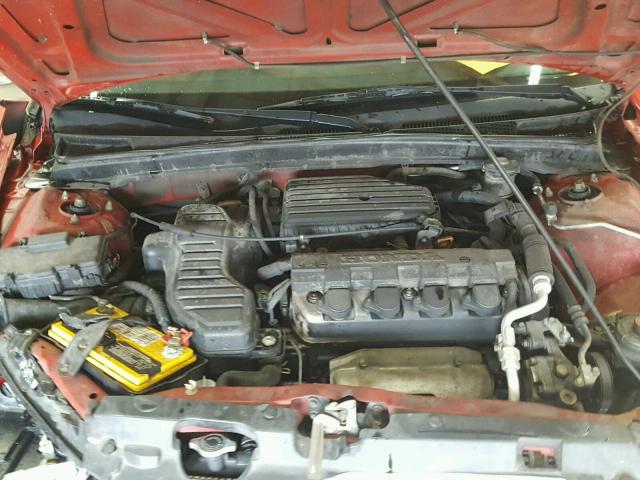 1HGEM22164L059118 - 2004 HONDA CIVIC DX V RED photo 7