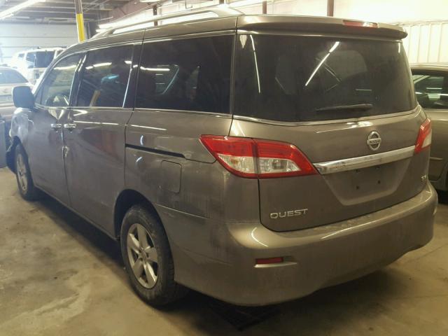 JN8AE2KP7H9165390 - 2017 NISSAN QUEST S GRAY photo 3