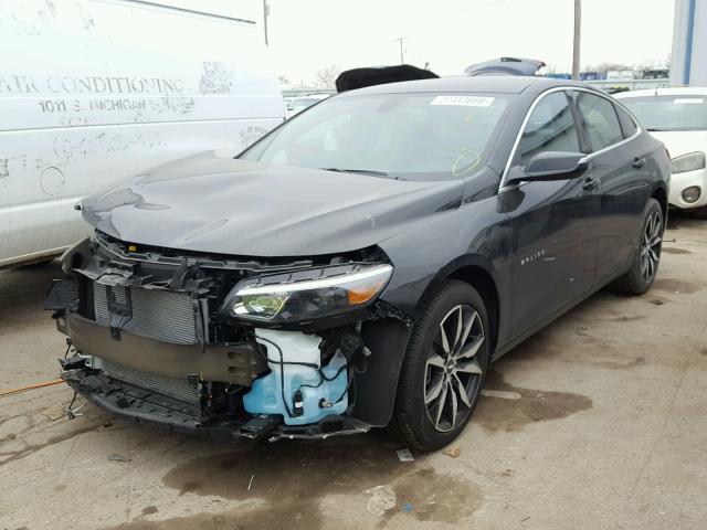 1G1ZD5ST7JF109630 - 2018 CHEVROLET MALIBU LT BLACK photo 2