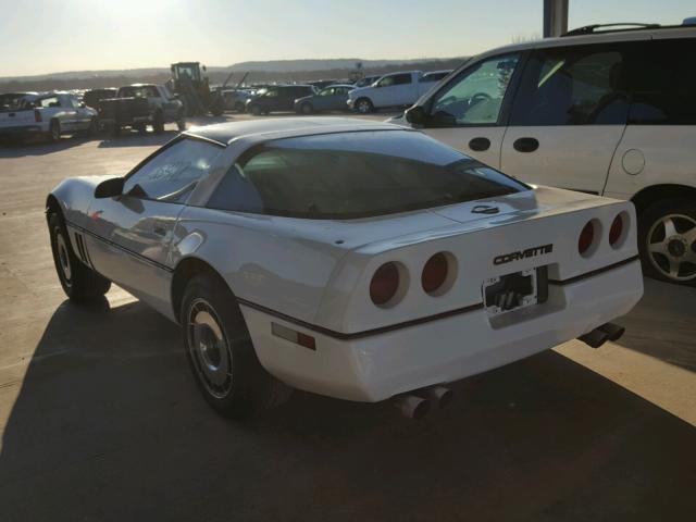 1G1YY0780F5124409 - 1985 CHEVROLET CORVETTE WHITE photo 3