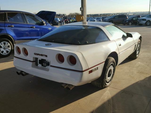 1G1YY0780F5124409 - 1985 CHEVROLET CORVETTE WHITE photo 4