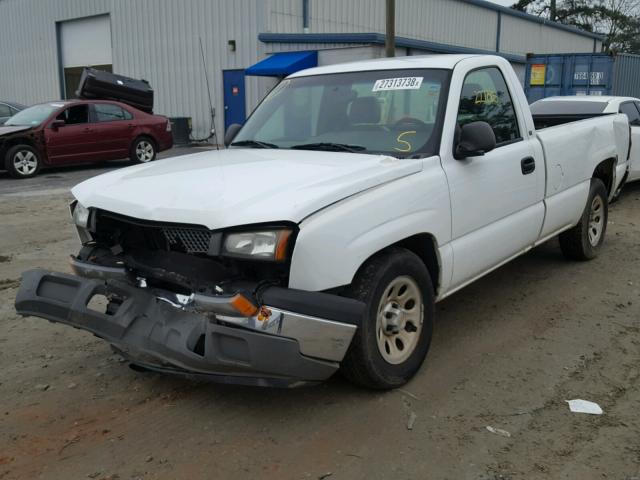 1GCEC14X85Z238563 - 2005 CHEVROLET SILVERADO WHITE photo 2